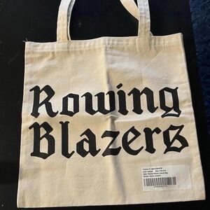 Rowing Blazers Black and Cream Tote